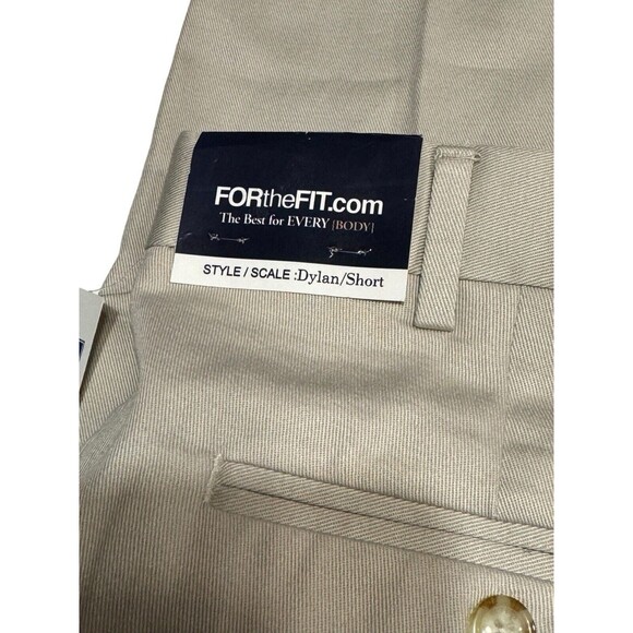 FOR THE FIT Men’s Khaki Chinos - Sand -‎ Size 34x29  Style/Scale: Dylan/Short - Picture 8 of 9